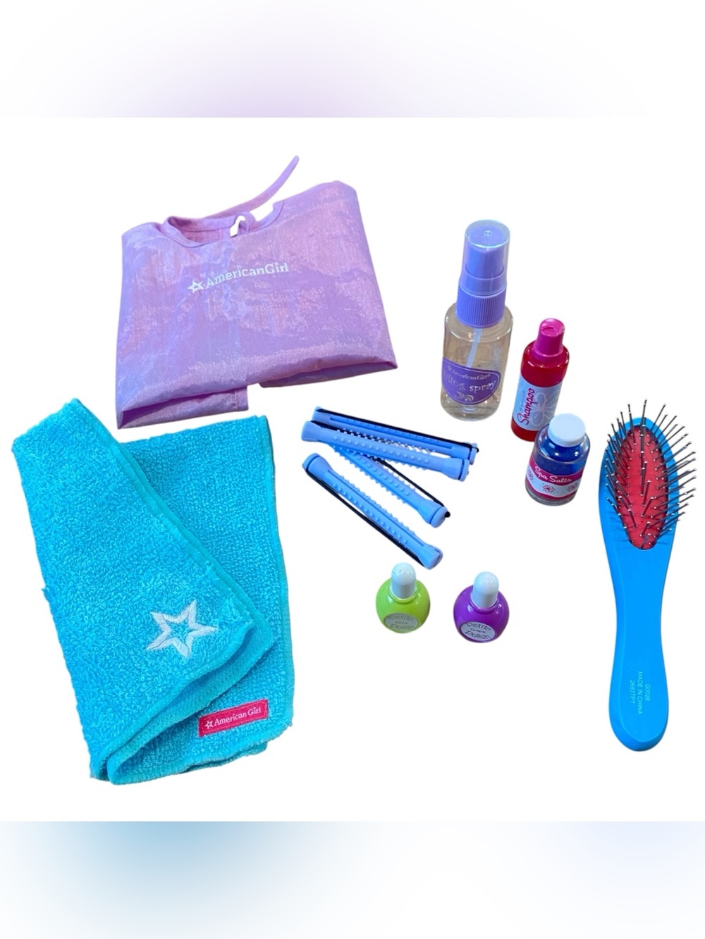 American Girl Doll Beauty Salon and Spa Accessories Lot 12-Piece Set